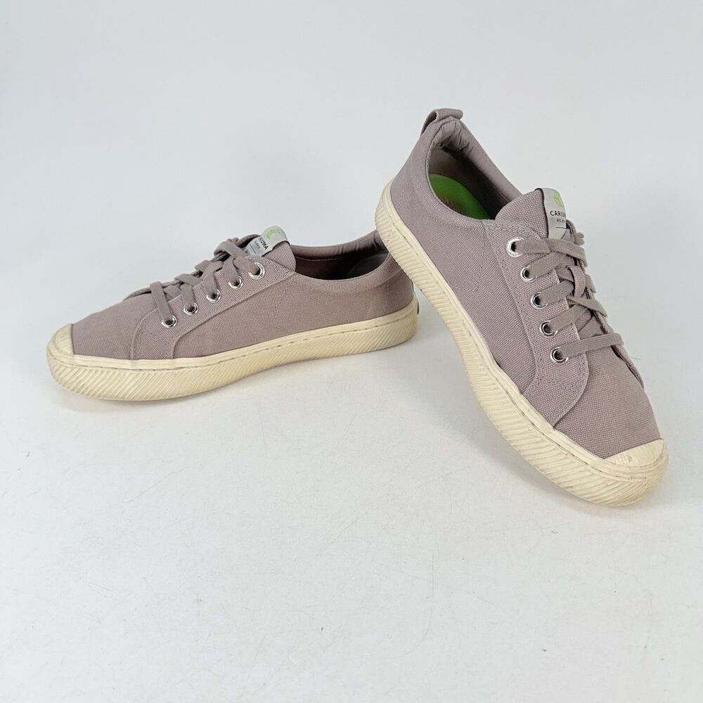 Cariuma Rio Brasil Low Canvas Grey Sneakers Shoes Womens Size 8 Men 6.5